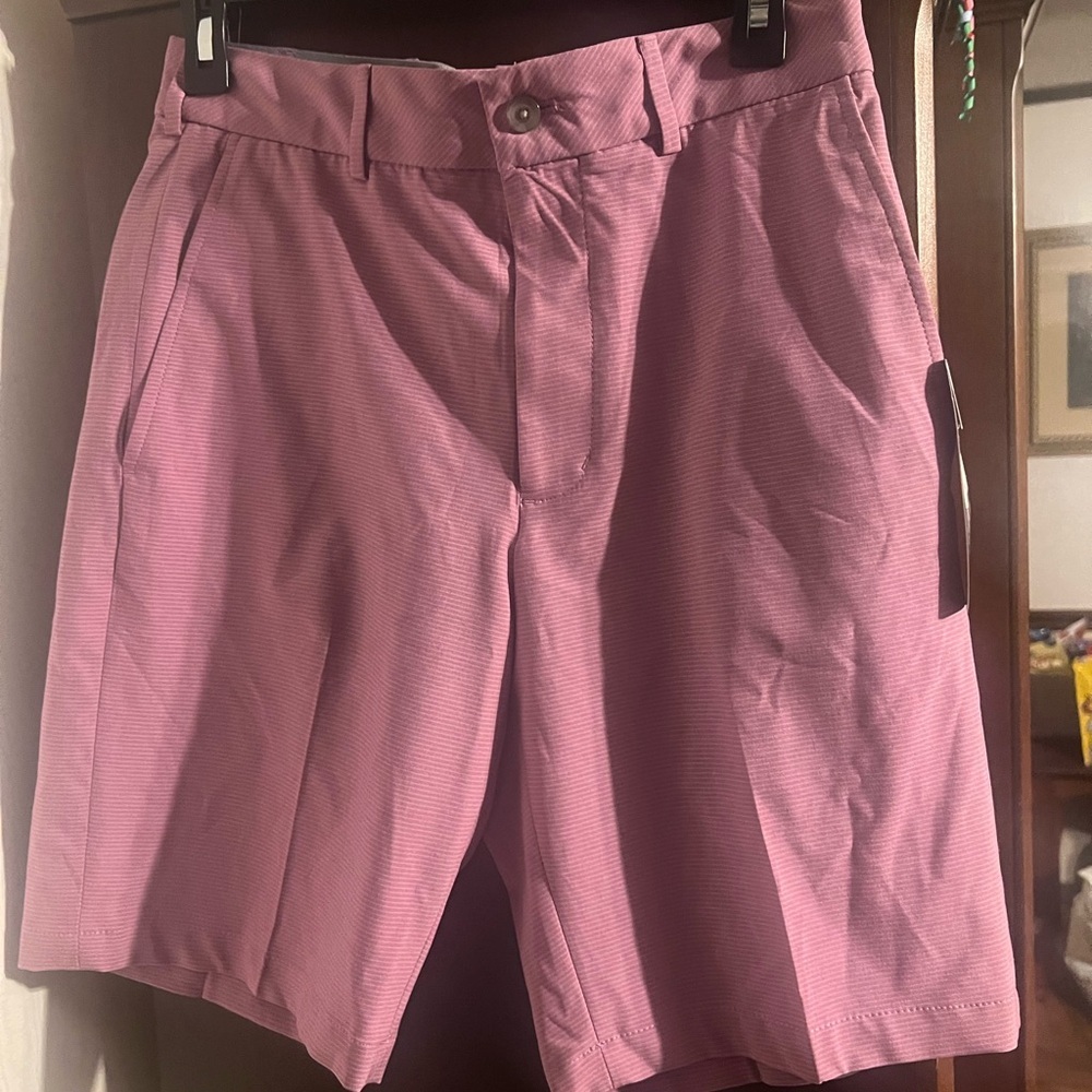Walter Hagen Pink Flat Front Men Shorts